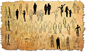 CAD People Blocks - Hand Drawn